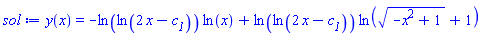 y(x) = -ln(ln(2*x-c__1))*ln(x)+ln(ln(2*x-c__1))*ln((-x^2+1)^(1/2)+1)