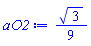 (1/9)*3^(1/2)
