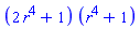 (2*r^4+1)*(r^4+1)