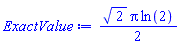 (1/2)*2^(1/2)*Pi*ln(2)