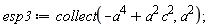 esp3 := collect(-a^4+a^2*c^2, a^2);
