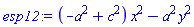 (-a^2+c^2)*x^2-a^2*y^2