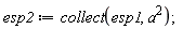 esp2 := collect(esp1, a^2);