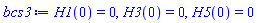 H1(0) = 0, H3(0) = 0, H5(0) = 0