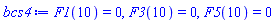 F1(10) = 0, F3(10) = 0, F5(10) = 0