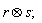 `&otimes;`(r, s)