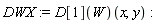DWX := (D[1](W))(x, y)