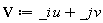 V := _i*u+_j*v