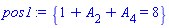 {1+A[2]+A[4] = 8}