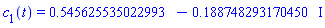 c[1](t) = .545625535022993-.188748293170450*I