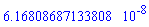 HFloat(6.168086871338082e-8)