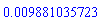 0.9881035723e-2