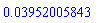 0.3952005843e-1