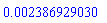 0.2386929030e-2