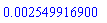 0.2549916900e-2