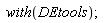 with(DEtools)