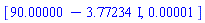 [90.00000-3.77234*I, 0.1e-4]