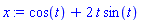 cos(t)+2*t*sin(t)