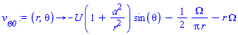 proc (r, theta) options operator, arrow; -U*(1+a^2/r^2)*sin(theta)-(1/2)*Omega/(Pi*r)-r*Omega end proc