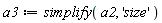 a3 := simplify(a2, 'size')