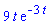 9*t*exp(-3*t)