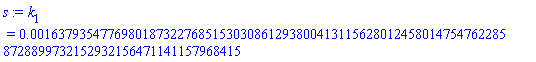 k[1] = 0.1637935477698018732276851530308612938004131156280124580147547622858728899732152932156471141157968415e-2