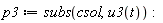 p3 := subs(csol, u3(t))