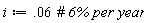 i := 0.6e-1