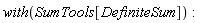 with(SumTools[DefiniteSum]):