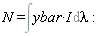 N = Int(I*ybar, lambda):