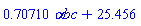 .70710*`&alpha;bc`+25.456