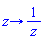 proc (z) options operator, arrow; 1/z end proc