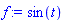 sin(t)