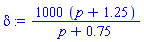 1000*(p+1.25)/(p+.75)
