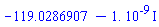 -119.0286907-0.1e-8*I