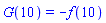 G(10) = -f(10)