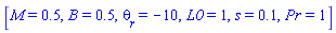 [M = .5, B = .5, theta[r] = -10, L0 = 1, s = .1, Pr = 1]
