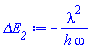 -lambda^2/(h*omega)