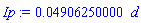0.4906250000e-1*d