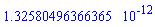 HFloat(1.3258049636636544e-12)
