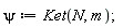 psi := Ket(N, m);