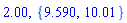 2.00, {9.590, 10.01}