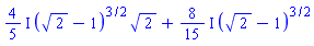 ((4/5)*I)*(2^(1/2)-1)^(3/2)*2^(1/2)+((8/15)*I)*(2^(1/2)-1)^(3/2)