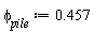 `&phi;__pile` := .457