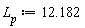 L__p := 12.182