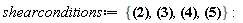 shearconditions := {diff(Y(X), zetabar)-(diff(Y(X), u))*Y(X) = 0, diff(Ybar(X), zeta)-(diff(Ybar(X), u))*Ybar(X) = 0, (diff(Y(X), u))*Y(X)*Ybar(X)-Y(X)*(diff(Y(X), zeta))-(diff(Y(X), zetabar))*Ybar(X)-(diff(Y(X), v)) = 0, (diff(Ybar(X), u))*Y(X)*Ybar(X)-Y(X)*(diff(Ybar(X), zeta))-Ybar(X)*(diff(Ybar(X), zetabar))-(diff(Ybar(X), v)) = 0}: