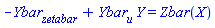 -(diff(Ybar(X), zetabar))+(diff(Ybar(X), u))*Y(X) = Zbar(X)