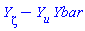 diff(Y(X), zeta)-(diff(Y(X), u))*Ybar(X)