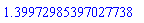 1.39972985397027738