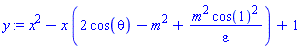 x^2-x*(2*cos(theta)-m^2+m^2*cos(1)^2/epsilon)+1